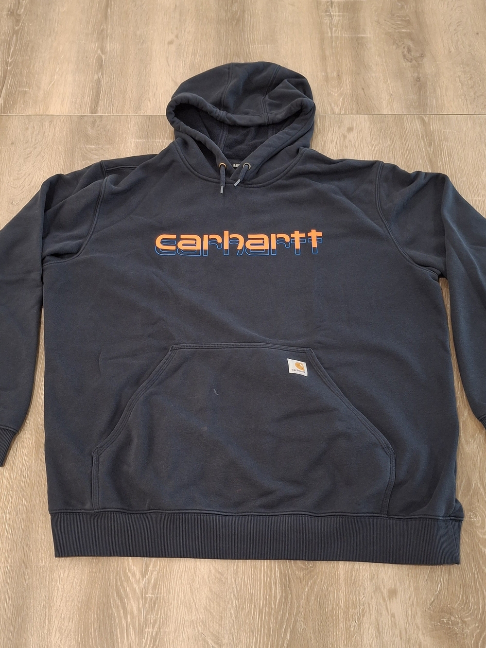 Carhartt Rain Defender Loose Fit Heavyweight Hoodie Men's XL Navy Blue